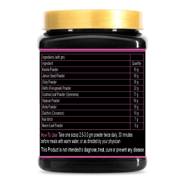 Karela Jamun Powder - 100% Natural Supplement for Managing Blood Sugar - Image 4